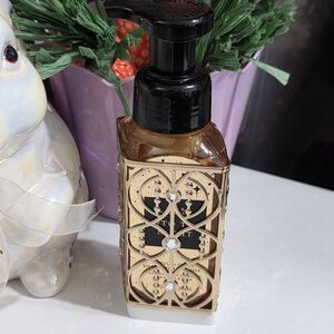 Bath & Body Works Gold Diamond Foaming Hand Soap Holder Rare NEW